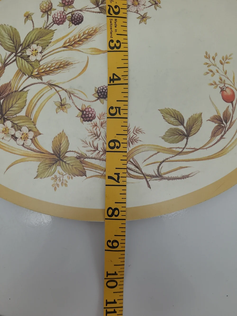 VTG Marks & Spencer St. Michael Covered Casserole Trivet in Cream, Gold
